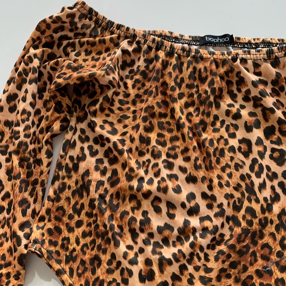 Boohoo Leopard Print Bodysuit - Picture 4 of 4